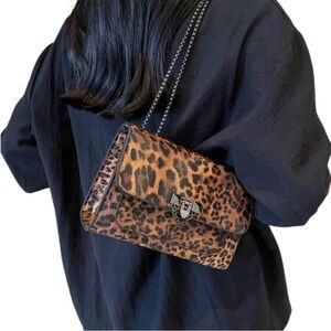 Leopard Print Boutique Shoulder Bag